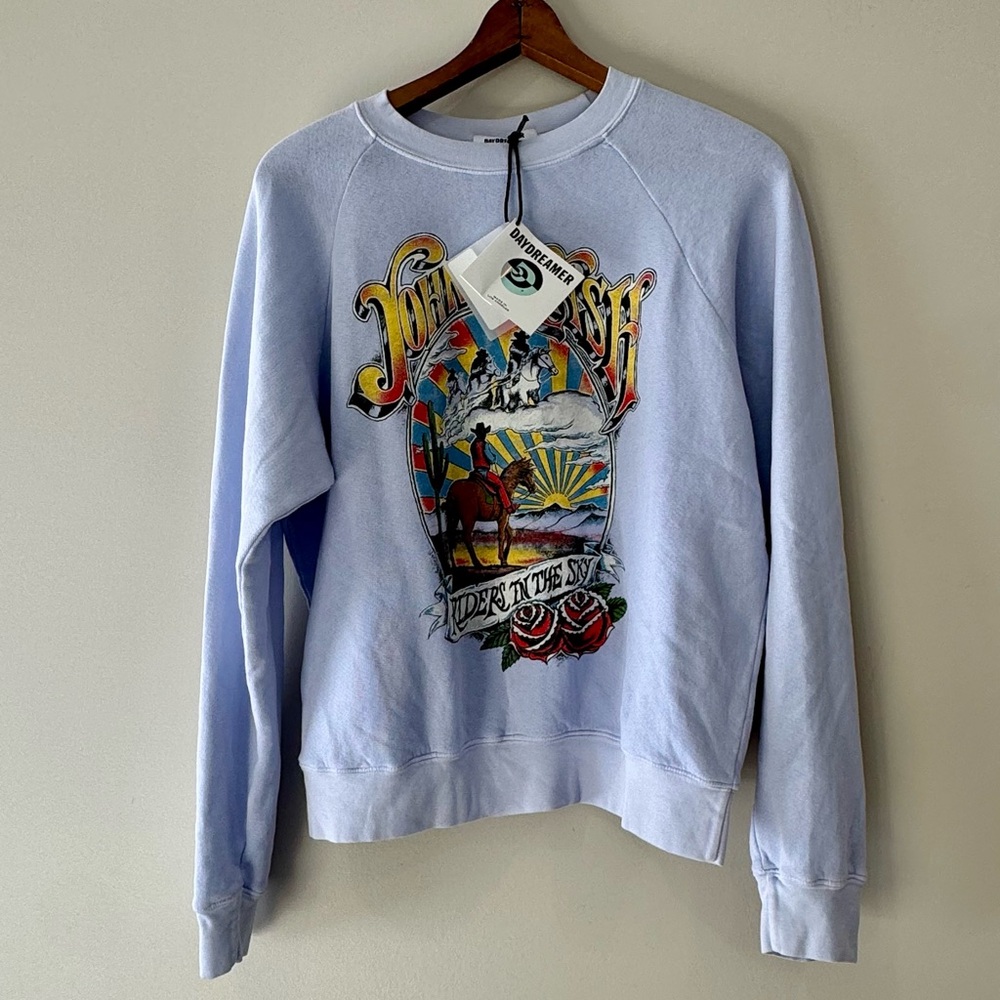 NWT Daydreamer Johnny Cash Sweatshirt - Picture 1 of 4